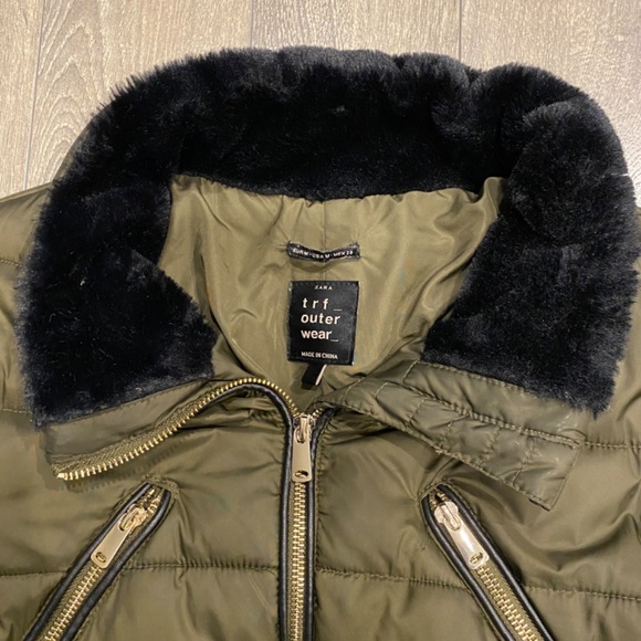 Zara TRF Outerwear Medium Green - Picture 5 of 8